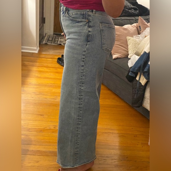 Relaxed wide leg super high rise jeans 14s - Picture 7 of 8